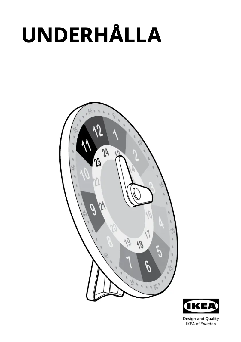 Imagen de la primera página del manual del dispositivo UNDERHÅLLA 805.066.80