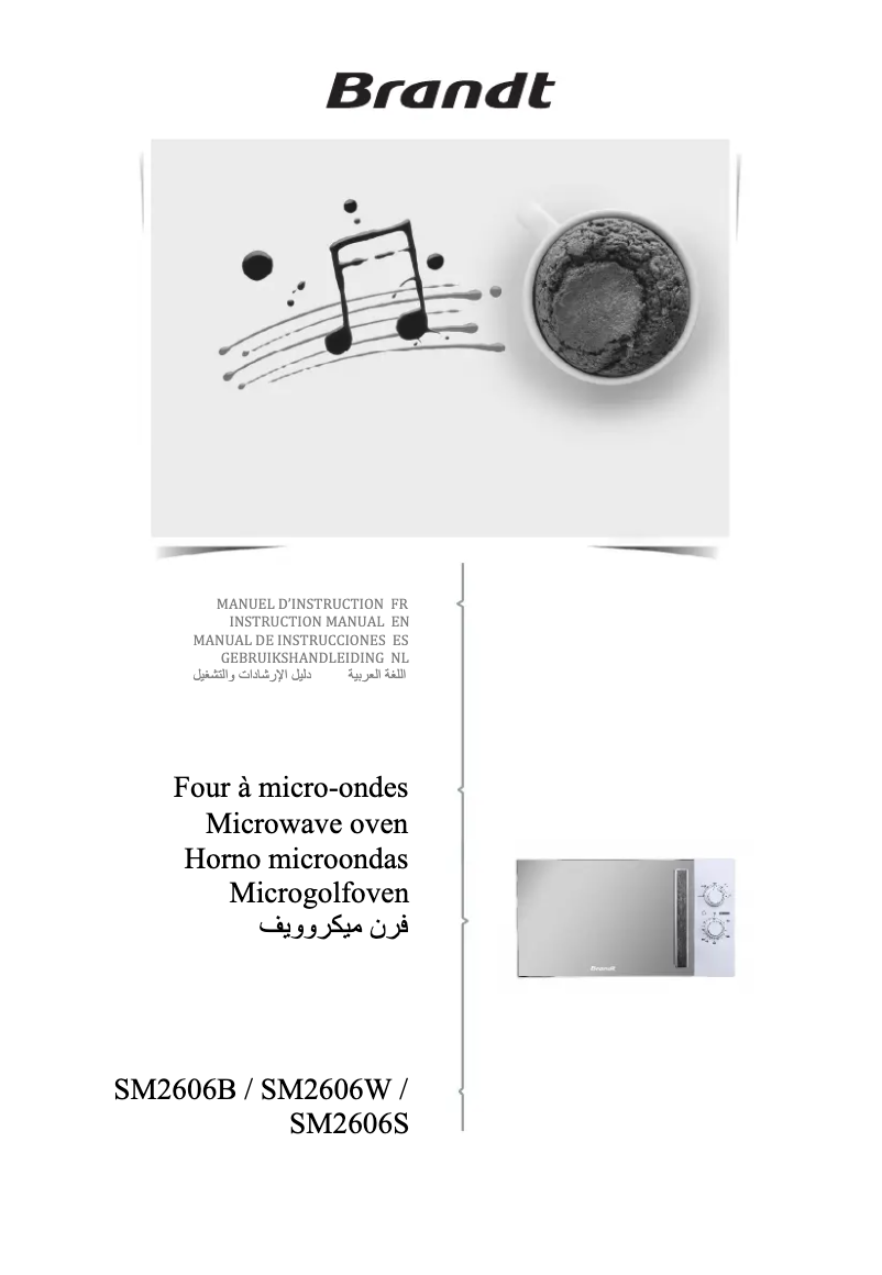 Imagen de la primera página del manual del dispositivo SM2606B