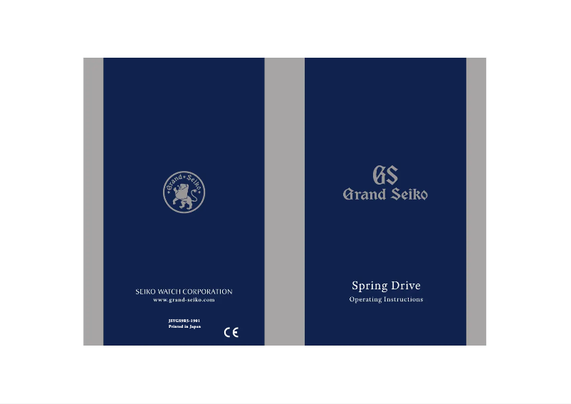 Página 1 del manual Manual de usuario Seiko 9R31