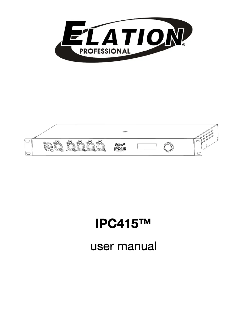 Imagen de la primera página del manual del dispositivo IPC415