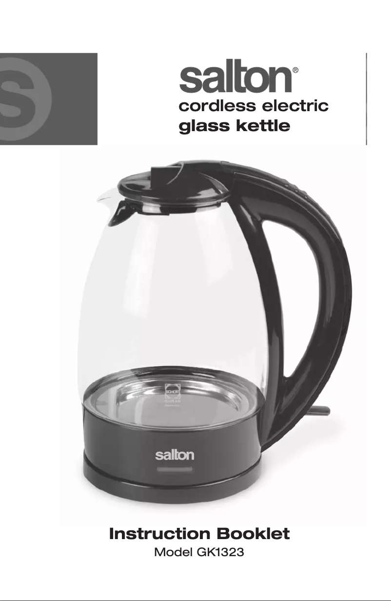 Página nº 1 - Manual de usuario Salton GK1323