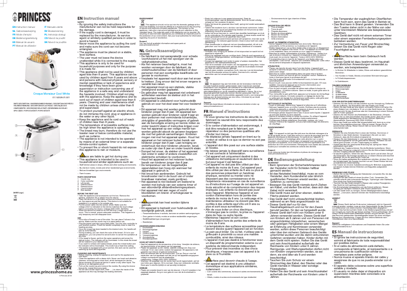 Imagen de la primera página del manual del dispositivo Croque Monsieur 142329