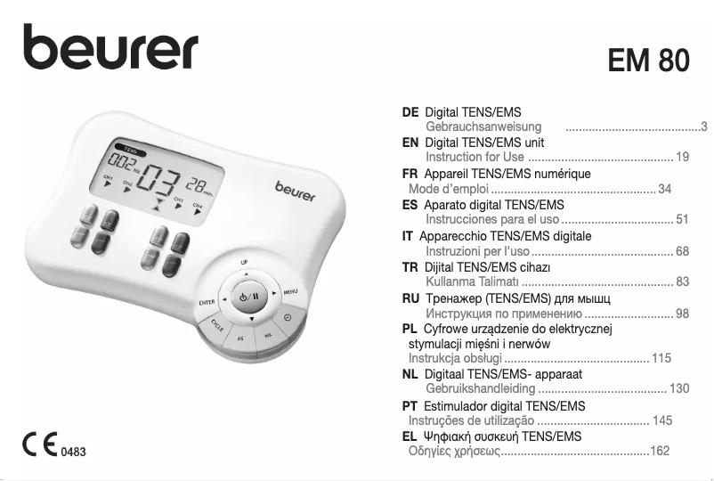 Imagen de la primera página del manual del dispositivo EM 80