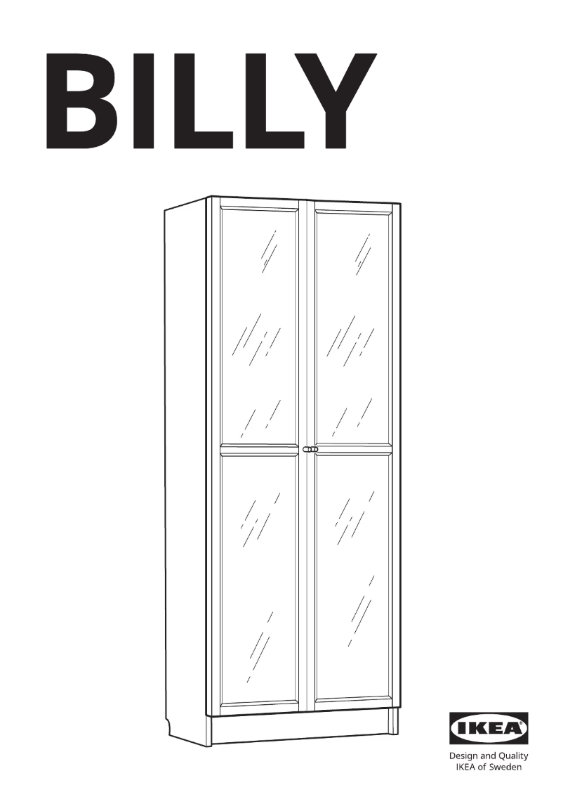Página 1 del manual Instrucciones / montaje Ikea BILLY