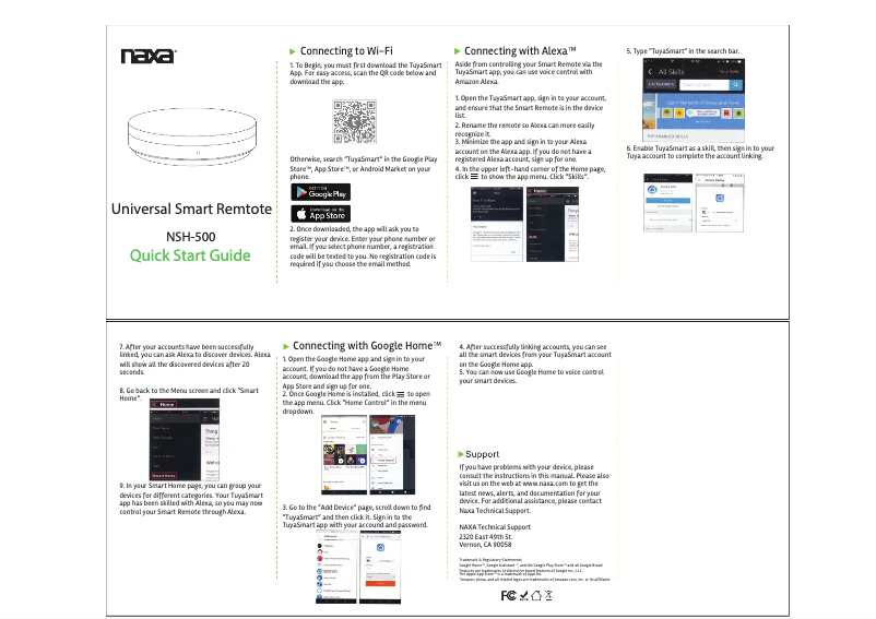 Página 1 del manual Guía de inicio rápido Naxa NSH-500