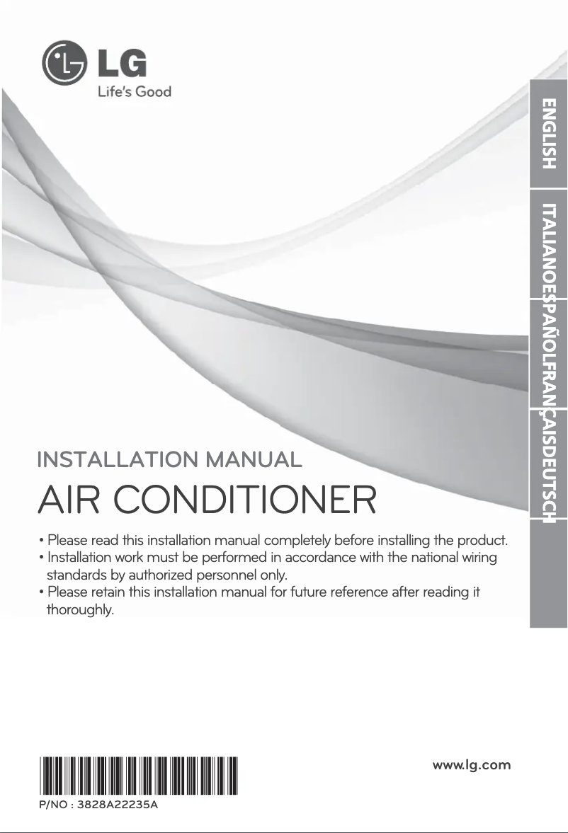 Página 1 del manual Guía de instalación LG MC12AHV