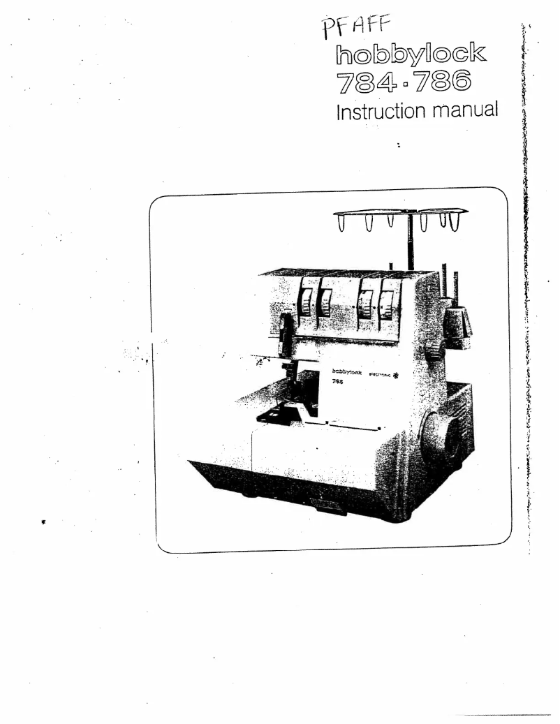 Imagen de la primera página del manual del dispositivo hobbylock 786