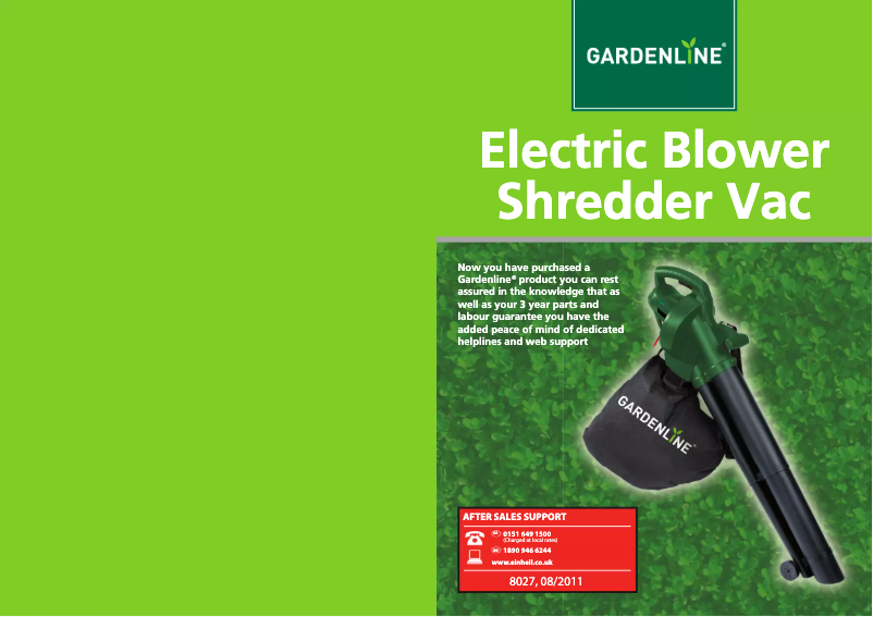 Página 1 del manual Manual de usuario Gardenline GLBV 2501
