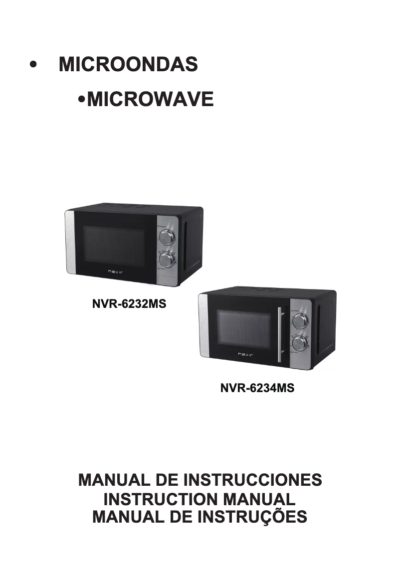 Imagen de la primera página del manual del dispositivo NVR-6234MS