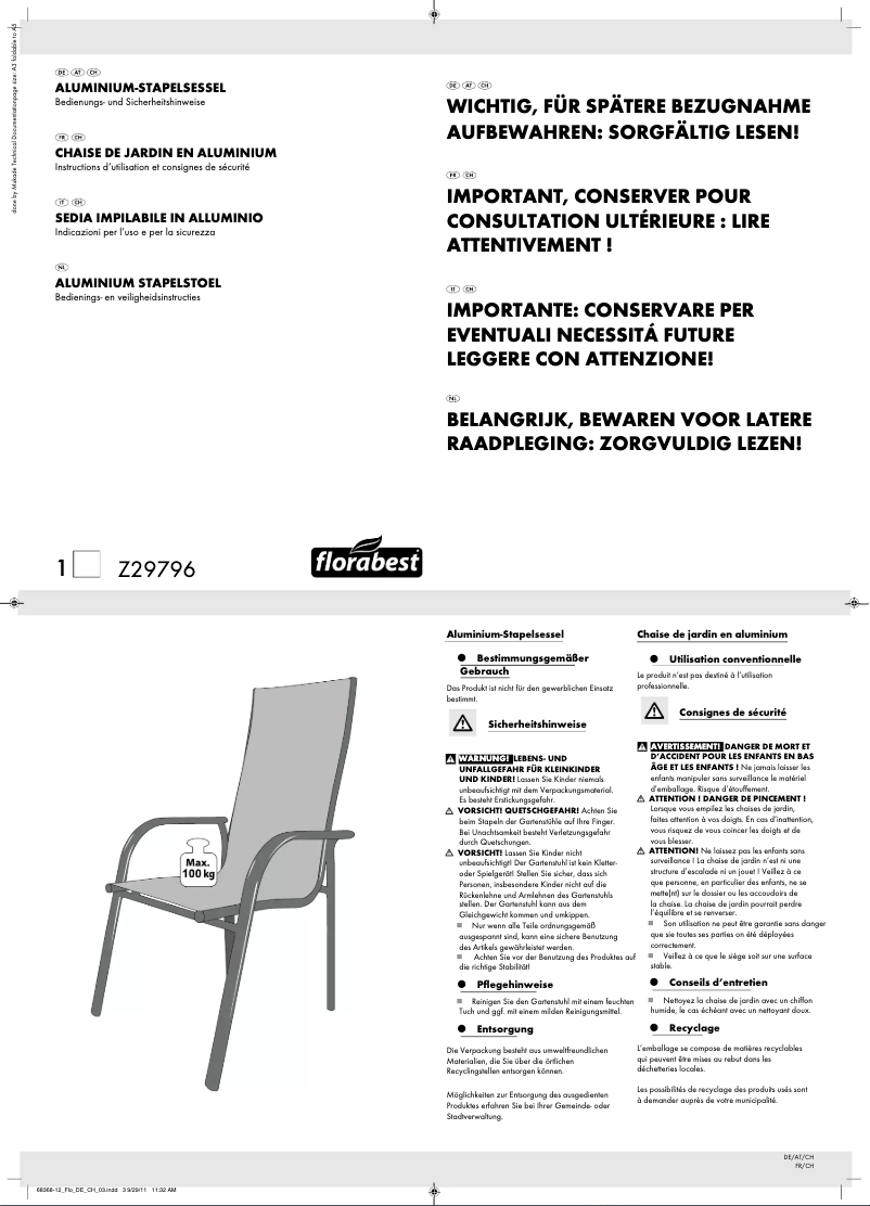 Imagen de la primera página del manual del dispositivo Z29796