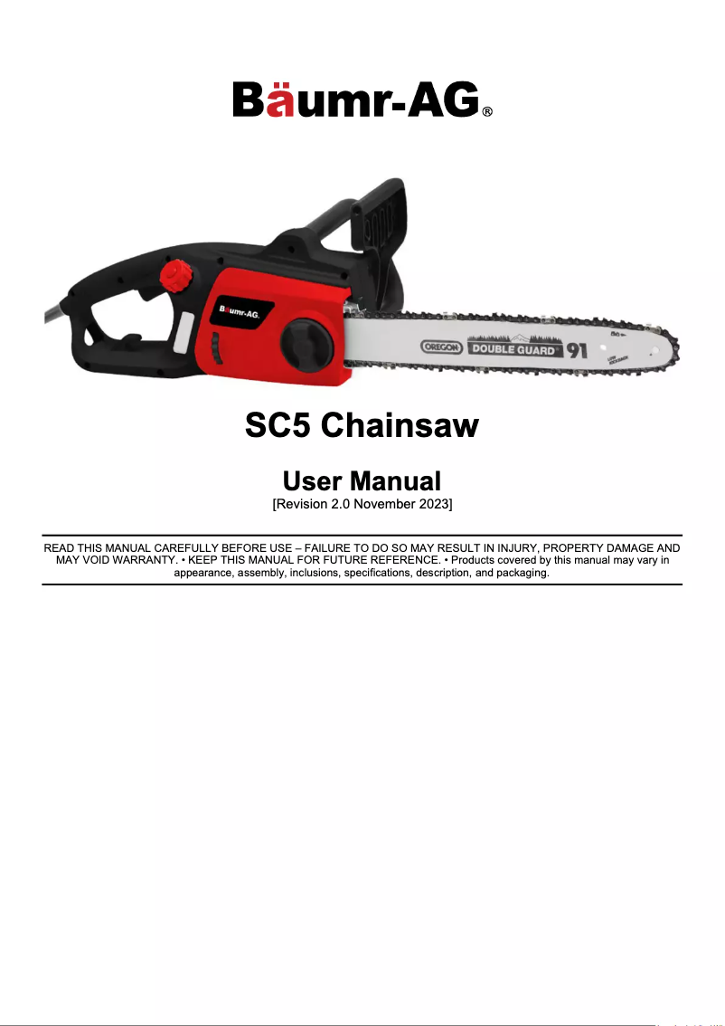 Página nº 1 - Manual de usuario Baumr-AG SC5