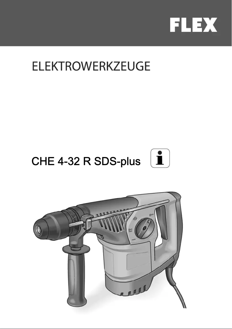 Imagen de la primera página del manual del dispositivo CHE 4-32 R SDS-plus