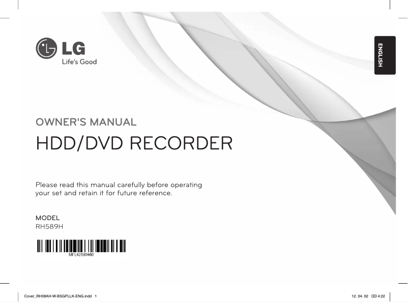 Imagen de la primera página del manual del dispositivo RH589H-W