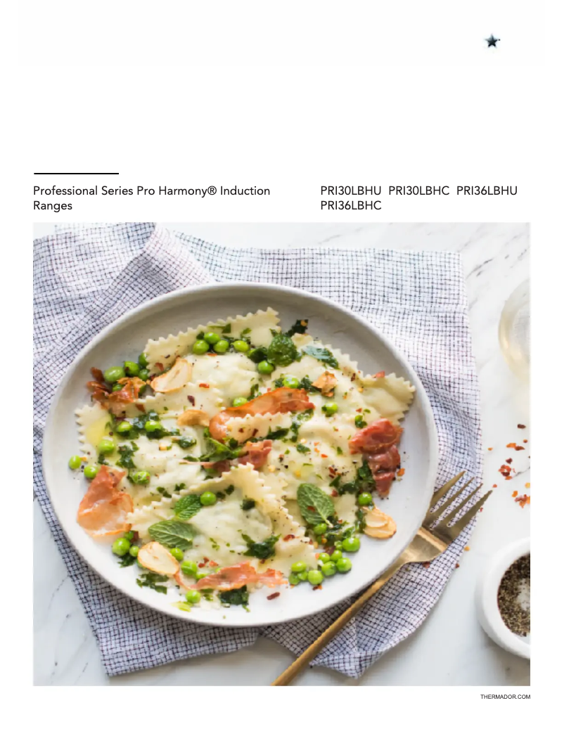 Página 1 del manual Manual de usuario Thermador PRI36LBHU
