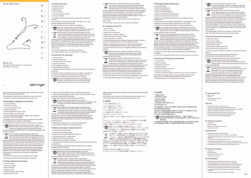Imagen de la primera página del manual del dispositivo IMC251-CL