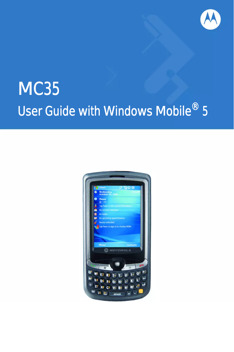 Página 1 del manual Manual de usuario Motorola MC35