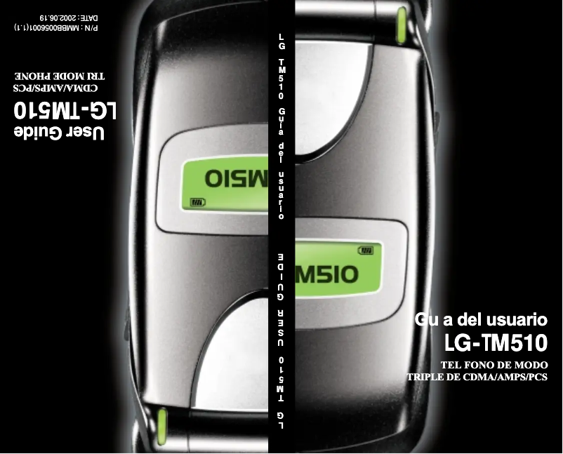 Página nº 1 - Manual de usuario LG TM510