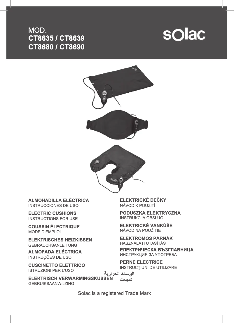 Página 1 del manual Manual de usuario Solac CT8680