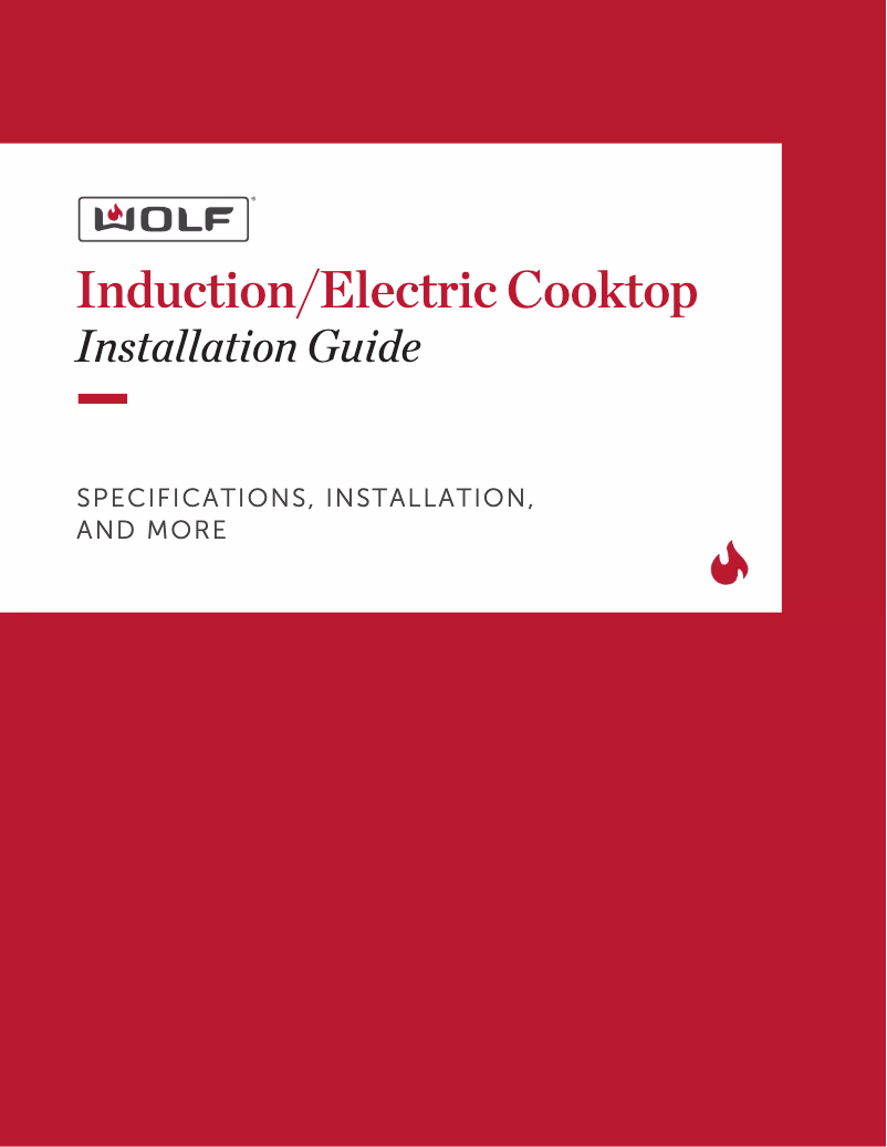 Página 1 del manual Guía de instalación Wolf CE365T/S/208