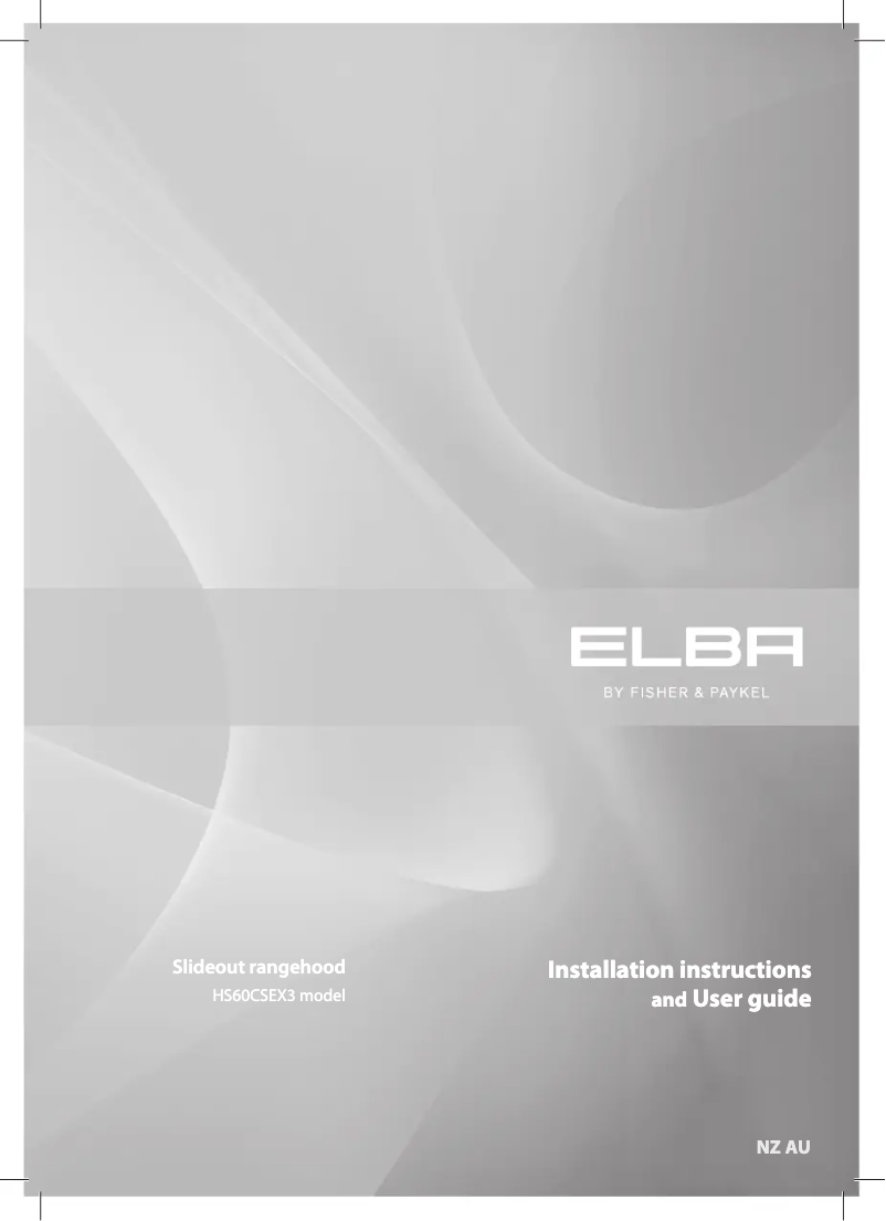 Página 1 del manual Manual de usuario Fisher & Paykel HS60CESX3