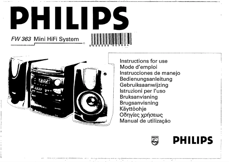 Página 1 del manual Manual de usuario Philips FW363