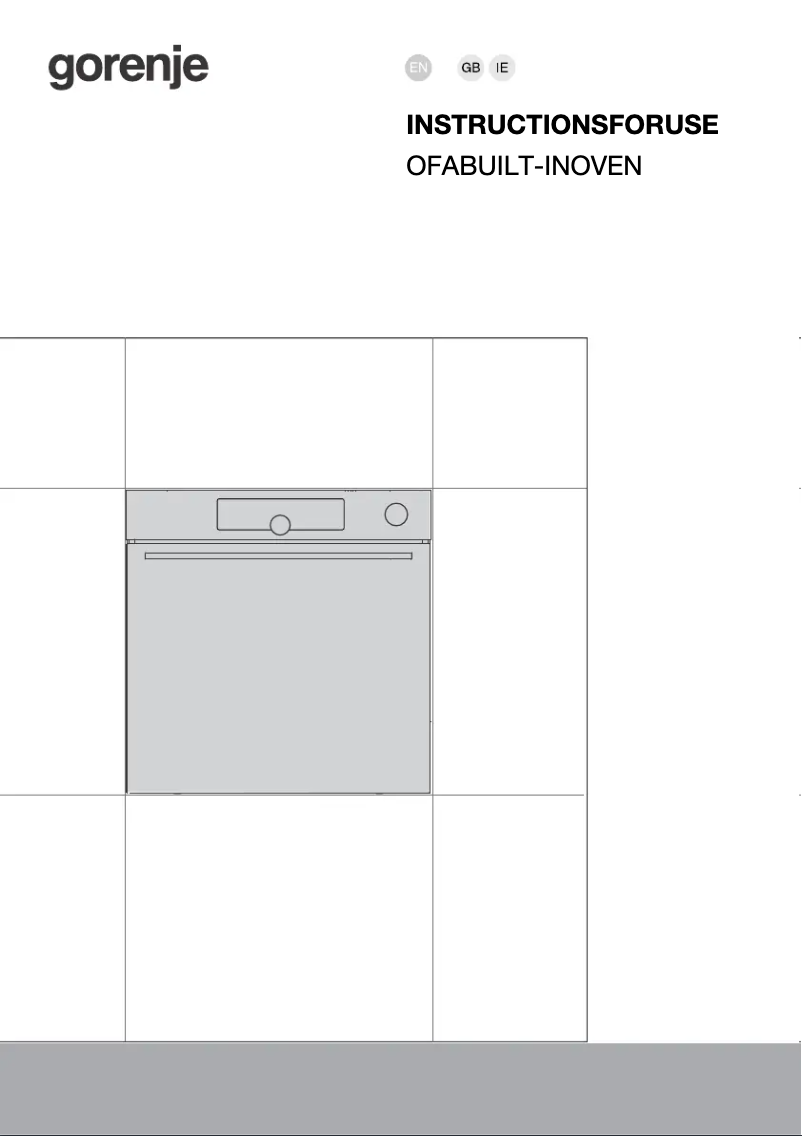 Página 1 del manual Manual de usuario Gorenje BPSAX6747A08BG