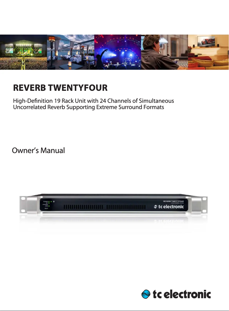 Página 1 del manual Manual de usuario TC Electronic Reverb Twentyfour