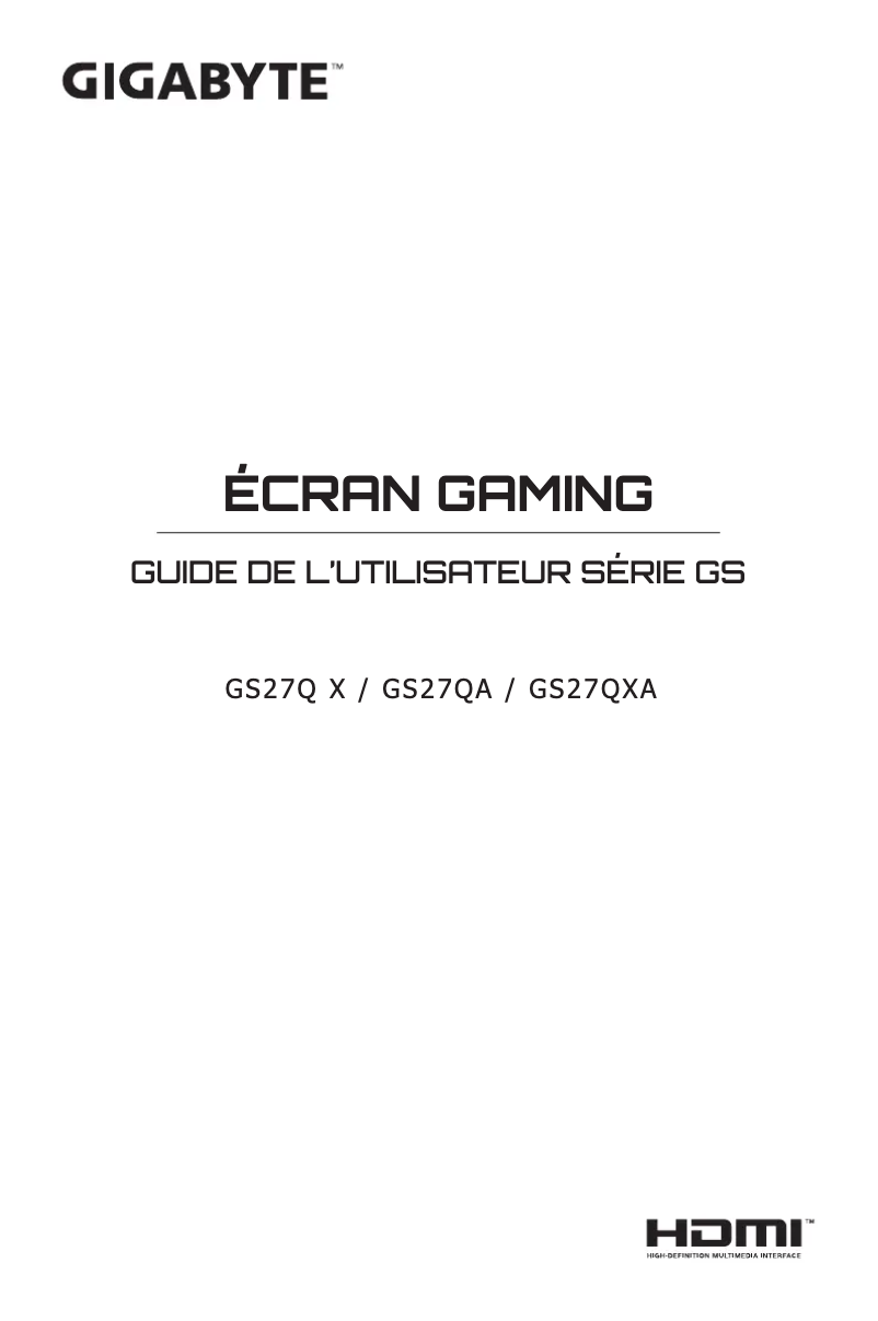 Imagen de la primera página del manual del dispositivo GS27QXA