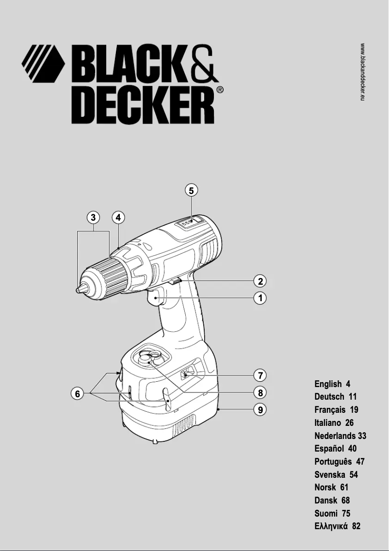 Página 1 del manual Manual de usuario Black & Decker CL12
