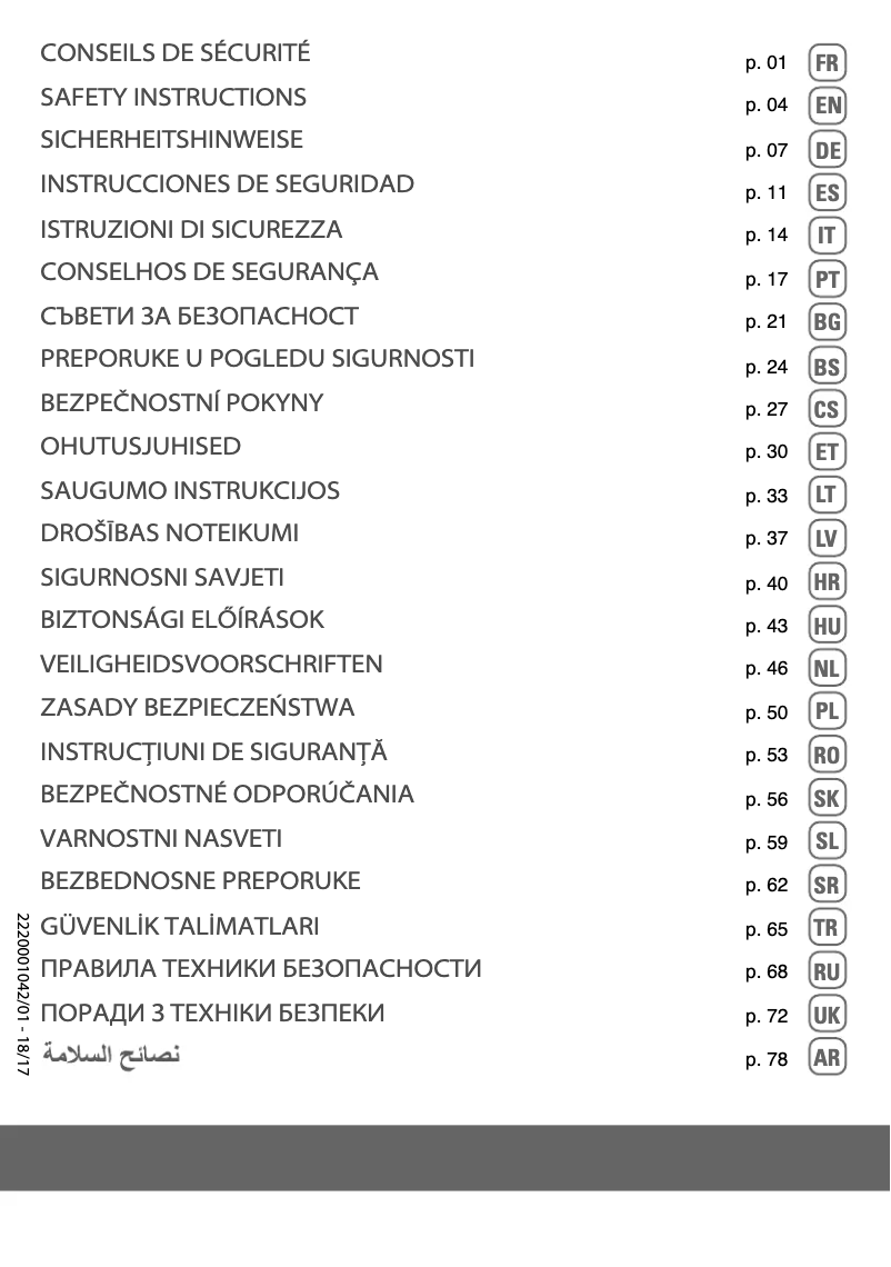 Imagen de la primera página del manual del dispositivo Silence Force Cyclonic RO7643EA
