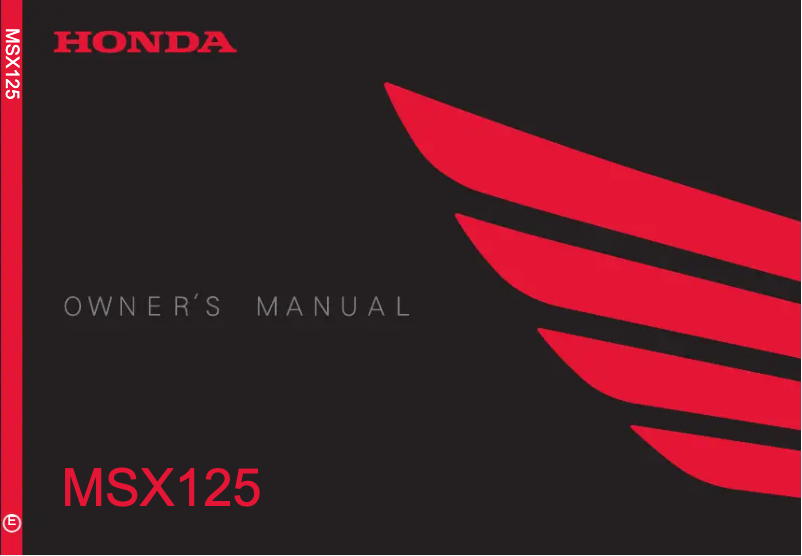 Página 1 del manual Manual de usuario Honda MSX 125 (2018)