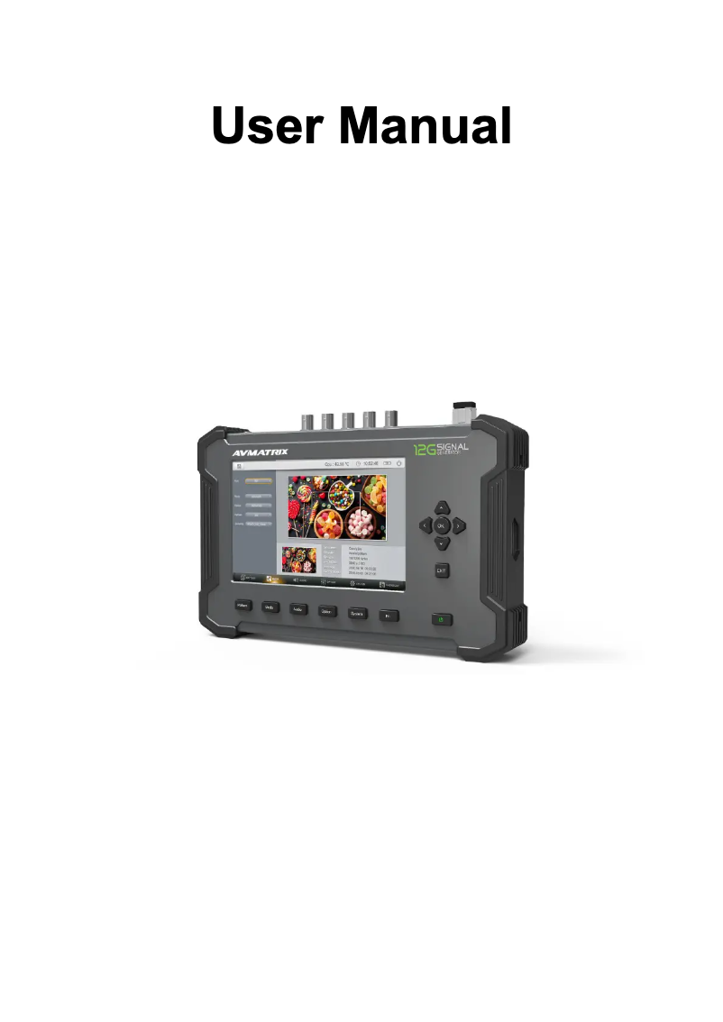 Página 1 del manual Manual de usuario AVMATRIX PG4K