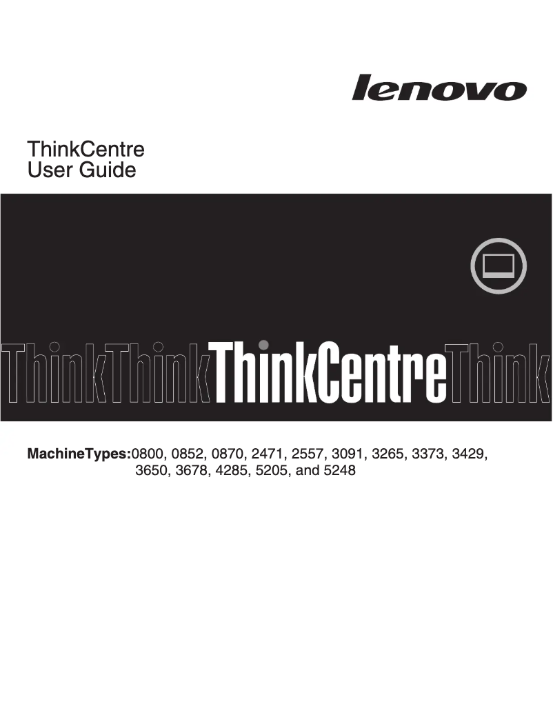 Imagen de la primera página del manual del dispositivo ThinkCentre M90z