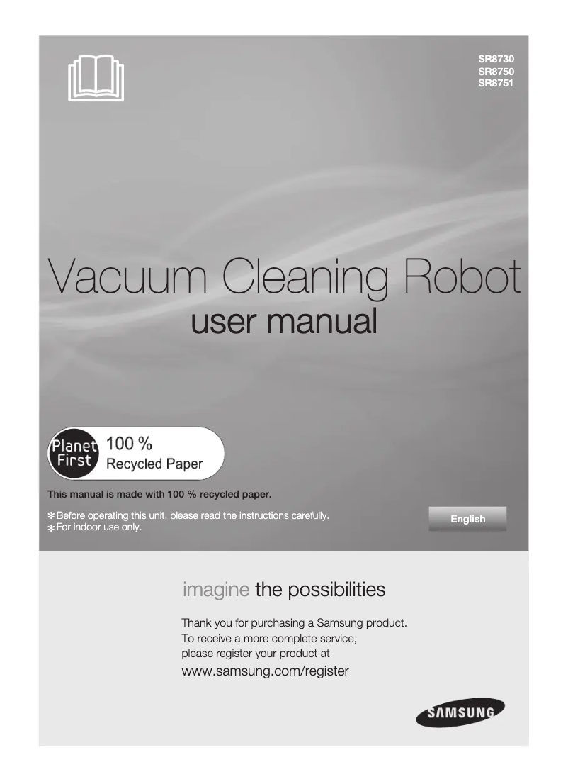 Imagen de la primera página del manual del dispositivo SR8751