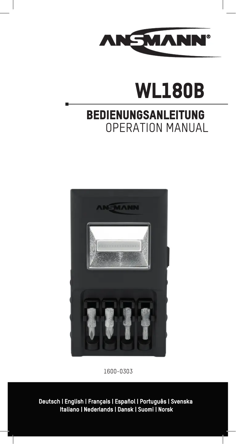 Imagen de la primera página del manual del dispositivo WL180B