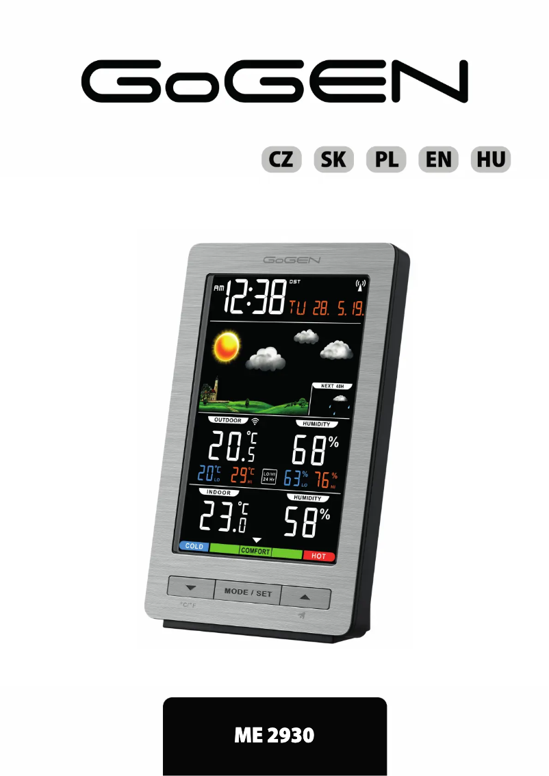 Imagen de la primera página del manual del dispositivo ME 2930