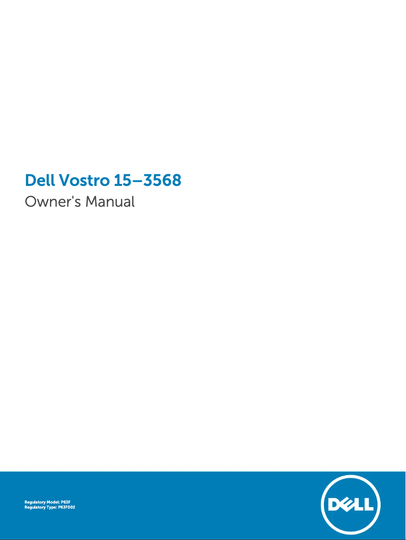 Página 1 del manual Manual de usuario Dell Vostro 3571