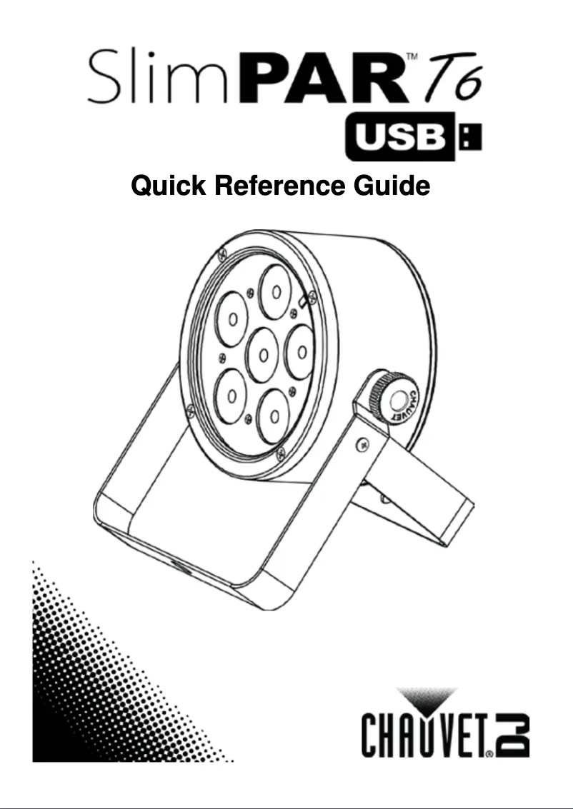 Página 1 del manual Manual de usuario Chauvet SlimPAR T6 USB