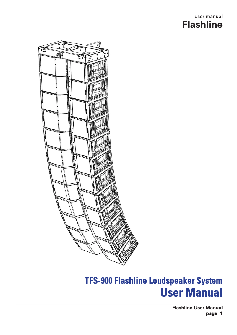 Imagen de la primera página del manual del dispositivo TFS-900H