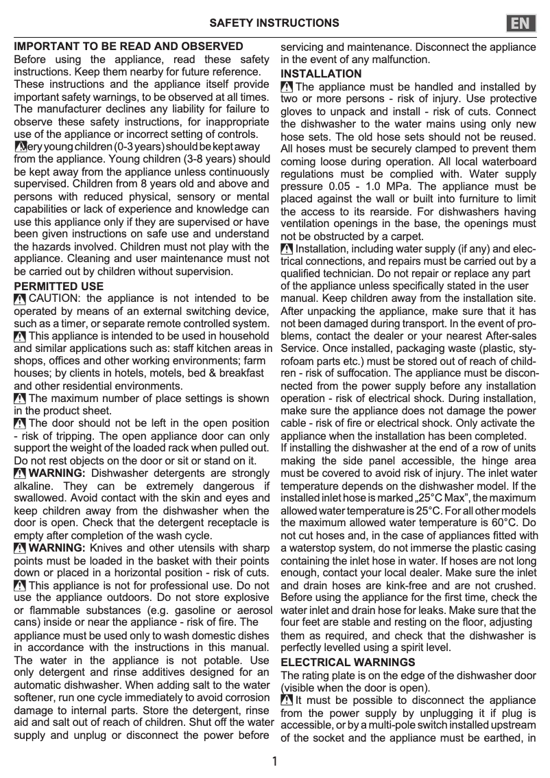 Imagen de la primera página del manual del dispositivo D2F HD624 A