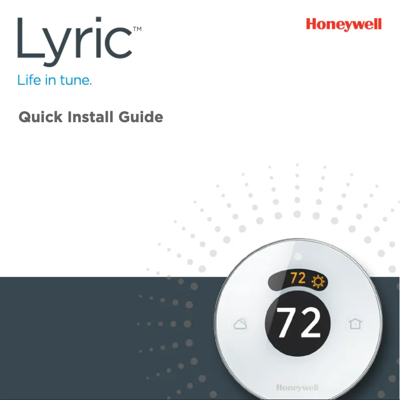 Página 1 del manual Manual de instrucciones Honeywell Lyric