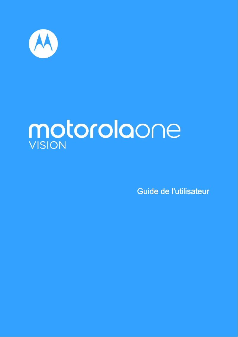 Página 1 del manual Manual de usuario Motorola One Vision
