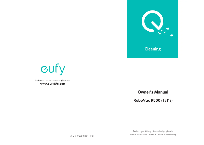 Página 1 del manual Manual de usuario Eufy RoboVac R500