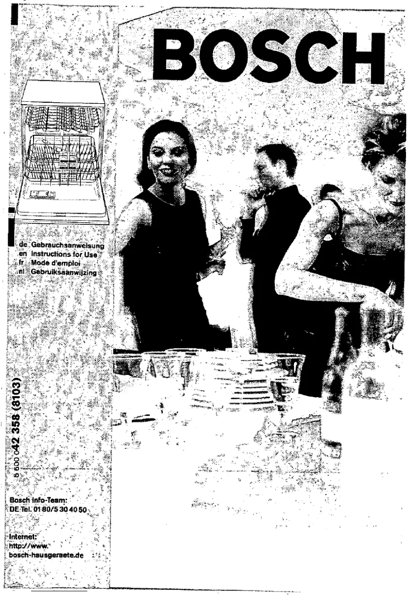 Página nº 1 - Manual de usuario Bosch SGU5922