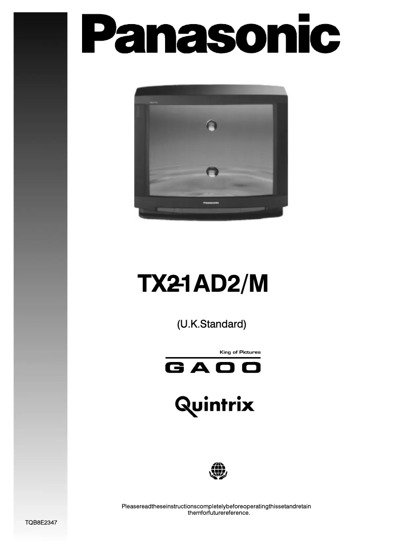 Imagen de la primera página del manual del dispositivo TX-21AD2M