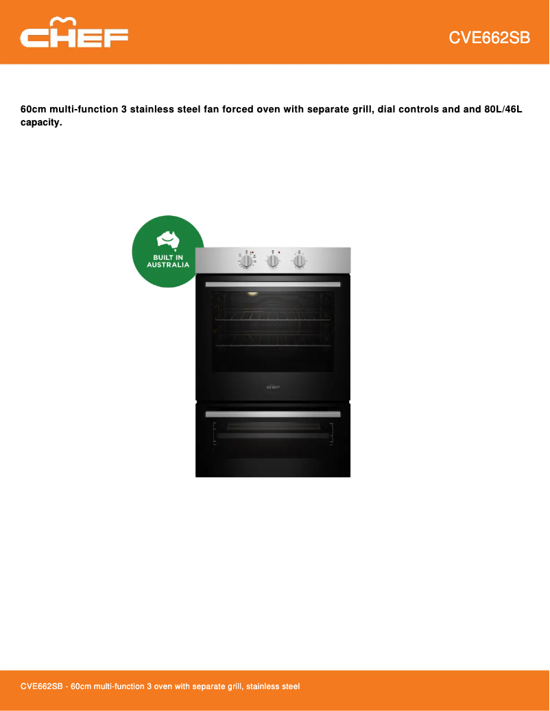 Imagen de la primera página del manual del dispositivo CVE662SB