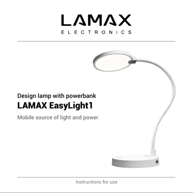 Imagen de la primera página del manual del dispositivo EasyLight1