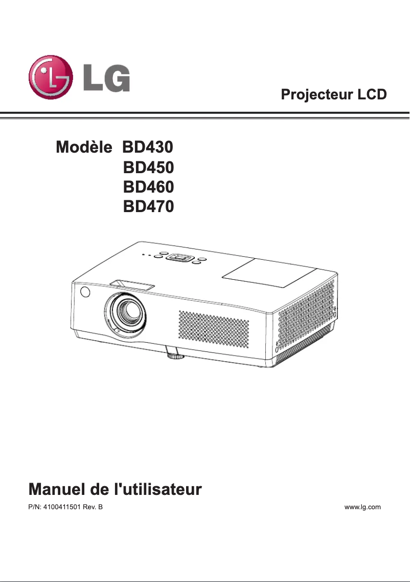 Imagen de la primera página del manual del dispositivo BD430