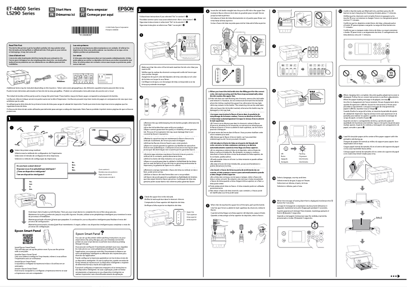 Página 1 del manual Guía de instalación Epson EcoTank L5296