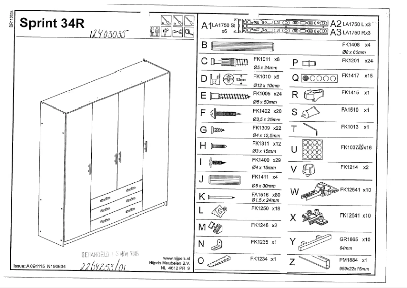 Imagen de la primera página del manual del dispositivo Sprint (200x198x51)